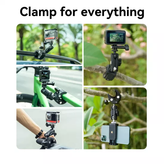 TELESIN Plastic Universal Handlebar Mount Tube Clamp TELESIN Plastic Universal Handlebar Mount Tube Clamp
