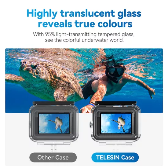 TELESIN All Scene Protective Case Waterproof Case Set for GoPro 9/10/11/12