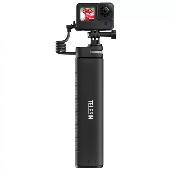 TELESIN Rechargeable Selfie Stick for Action Cameras & Smartphones