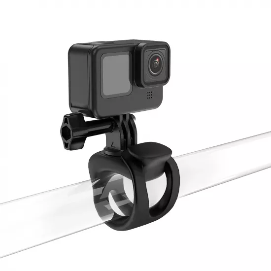 TELESIN Rubber Handlebar Mount for Action Cameras (Black)