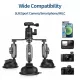 TELESIN Three-Arm Suction Mount