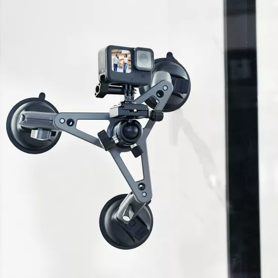 TELESIN Three-Arm Suction Mount