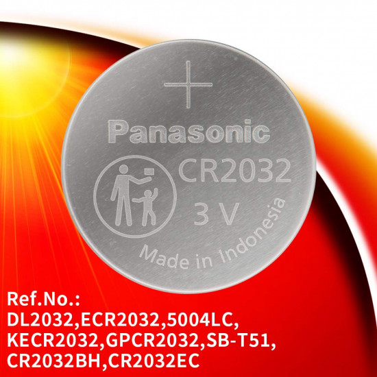 Panasonic CR2032 Lithium Coin Battery 3V