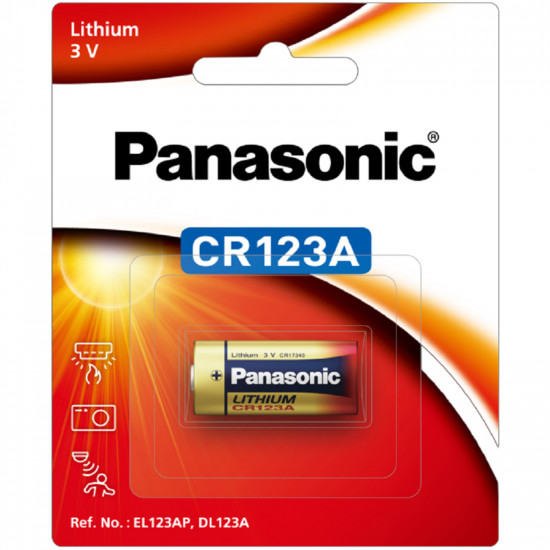 Panasonic CR123A Lithium 3V Battery