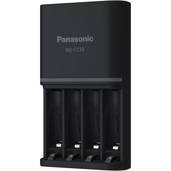 Panasonic Eneloop Pro Charger With 4 Batteries 2450mAh Rechargeable