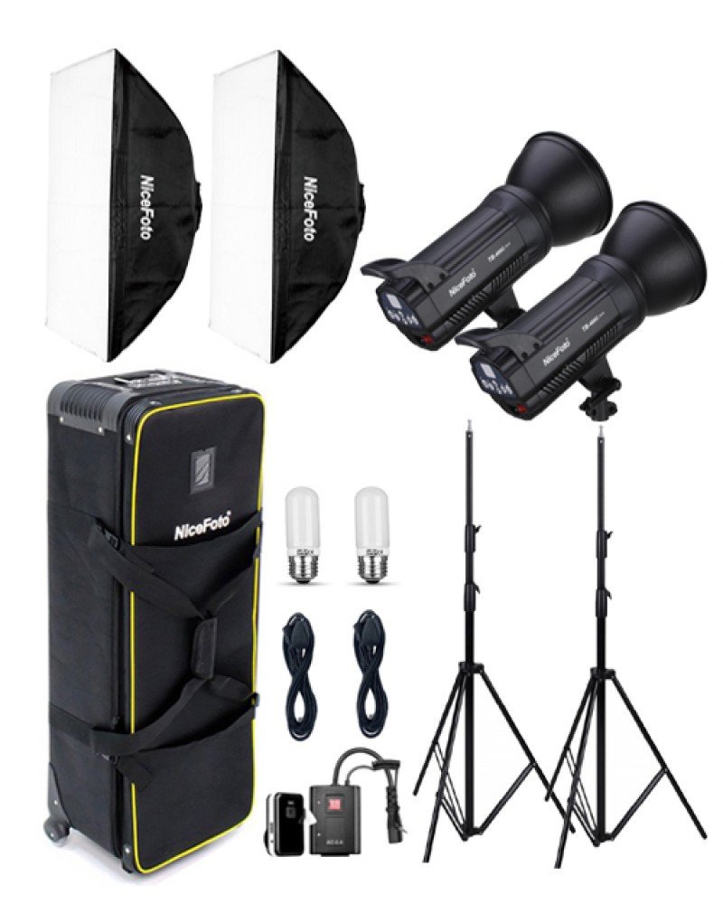 NiceFoto TB-400C 2-Light Studio Flash Kit (400W) NiceFoto TB-400C 2-Light Studio Flash Kit (400W)
