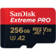 Sandisk Extreme Pro 256GB MicroSDXC 200MB/s Memory Card with SD Adapter