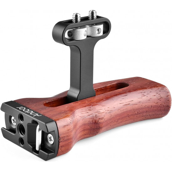 Universal Camera Cage Wooden Handle Left/Right Side Hand Grip Universal Camera Cage Wooden Handle Left/Right Side Hand Grip