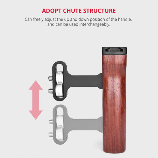 Universal Camera Cage Wooden Handle Left/Right Side Hand Grip Universal Camera Cage Wooden Handle Left/Right Side Hand Grip