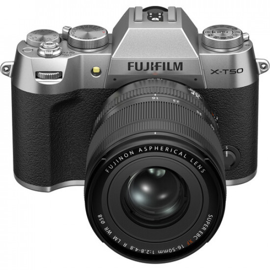 FUJIFILM X-T50 Mirrorless Camera with XF 16-50mm f/2.8-4.8 Lens (Silver) FUJIFILM X-T50 Mirrorless Camera with XF 16-50mm f/2.8-4.8 Lens (Silver)