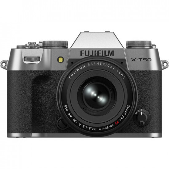 FUJIFILM X-T50 Mirrorless Camera with XF 16-50mm f/2.8-4.8 Lens (Silver) FUJIFILM X-T50 Mirrorless Camera with XF 16-50mm f/2.8-4.8 Lens (Silver)