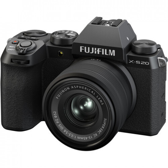 FUJIFILM X-S20 Mirrorless Camera with 15-45mm Lens (Black) FUJIFILM X-S20 Mirrorless Camera with 15-45mm Lens (Black)
