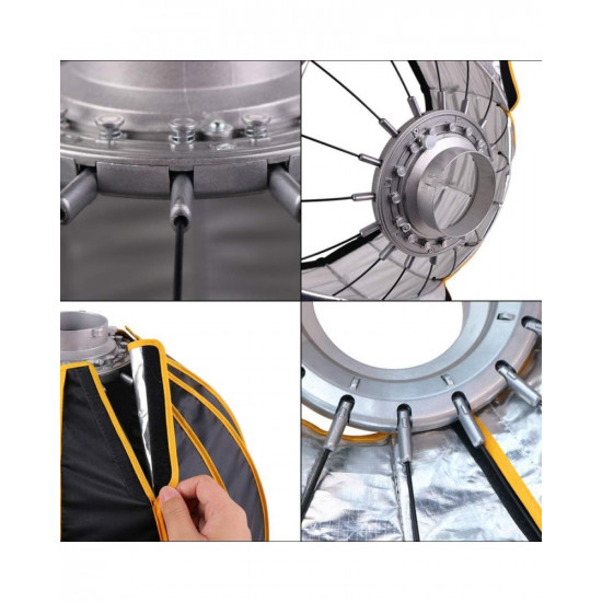 NiceFoto 70Pro Quick Installation Deep Softbox With Grid 70cm