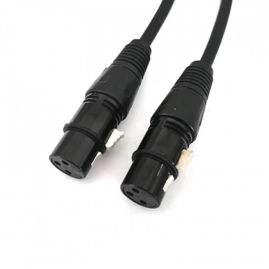 Cable XLR Cable XLR Female to XLR Female Balanced 3 PIN Microphone Cable Black 5M