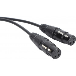 Cable XLR Cable XLR Female to XLR Female Balanced 3 PIN Microphone Cable Black 5M