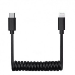 Type-C-to-Lightning Adapter Microphone Patch Cable 40cm