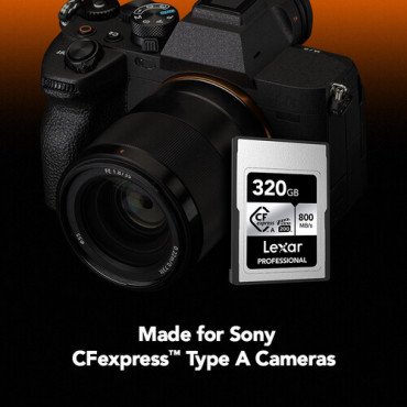 Lexar 320GB Professional CFexpress Type A Card SILVER Series Lexar 320GB Professional CFexpress Type A Card SILVER Series