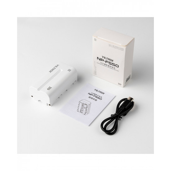 VILTROX NP-F550 Battery 2200mah with USB-C Charging Port VILTROX NP-F550 Battery 2200mah with USB-C Charging Port