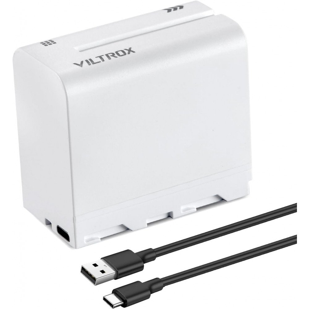 VILTROX NP-F970 Battery 6600mah with USB-C Charging Port VILTROX NP-F970 Battery 6600mah with USB-C Charging Port