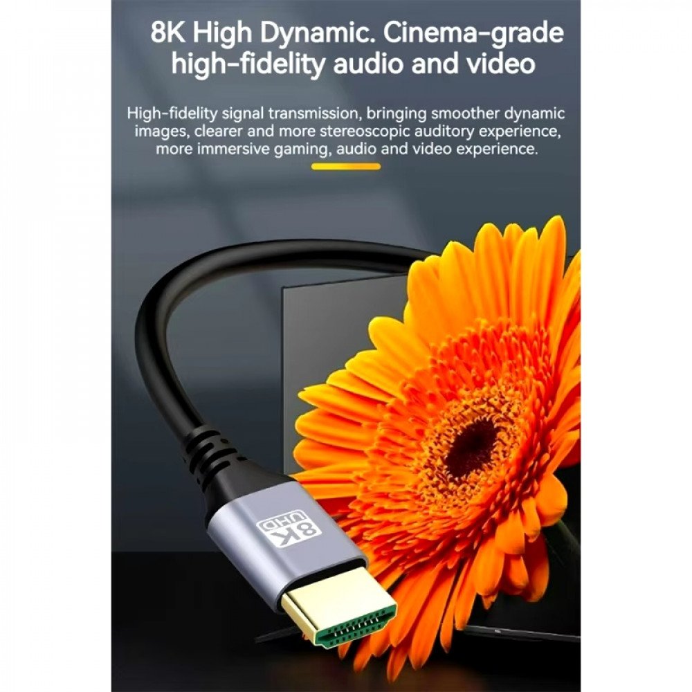 8K UHD HDMI TO HDMI Up 0.5m Cable