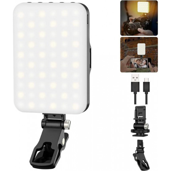Selfie Light 60 LED 2200mah Rechargeable Cell Phone Fill Light