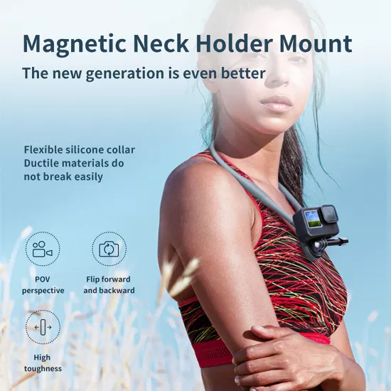 TELESIN Magnetic Neck Holder Mount for Action Cameras TELESIN Magnetic Neck Holder Mount for Action Cameras