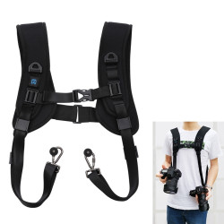 PULUZ Quick Release Double Shoulder Harness Soft Pad Decompression Foam Strap Belt
