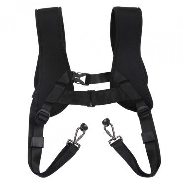 PULUZ Quick Release Double Shoulder Harness Soft Pad Decompression Foam Strap Belt