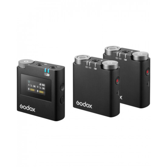 Godox Virso M2 2-Person Wireless Microphone System for Cameras and Smartphones Godox Virso M2 2-Person Wireless Microphone System for Cameras and Smartphones