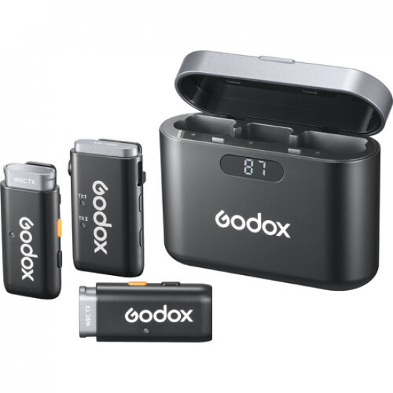 Godox WEC 2-Person Wireless Microphone System for Cameras and Mobile Devices (2.4 GHz)