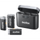 Godox WEC 2-Person Wireless Microphone System for Cameras and Mobile Devices (2.4 GHz)