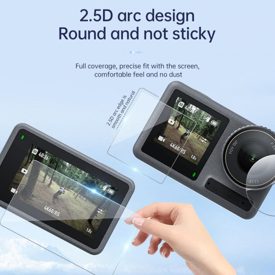 TELESIN Tempered Film Kit for Action5 Pro