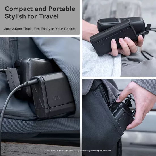 TELESIN Pocket Multifunctional Storage Charging Box for GoPro 13