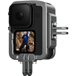 TELESIN Aluminum Cage with Vertical Frame for GoPro HERO 13/12/11/10/9 TELESIN Aluminum Cage with Vertical Frame for GoPro HERO 13/12/11/10/9