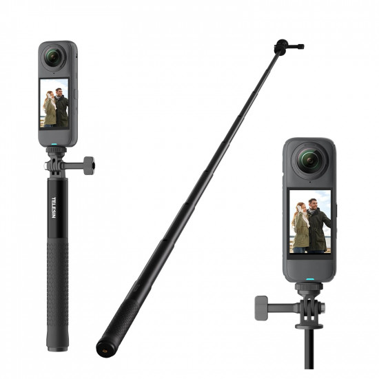 TELESIN High-Strength Aluminum Alloy Selfie Stick 90cm