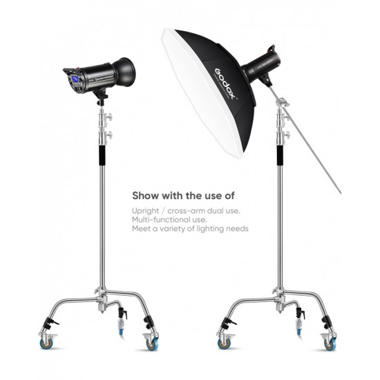 NiceFoto Y660IIB C-Light Stand with Casters
