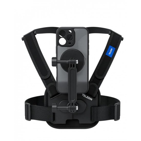 TELESIN Elastic Sports Chest Strap for iPhone 16 Pro