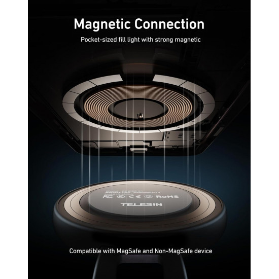 TELESIN C03 Magnetic Selfie Ring Light TELESIN C03 Magnetic Selfie Ring Light