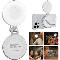 TELESIN C03 Magnetic Selfie Ring Light