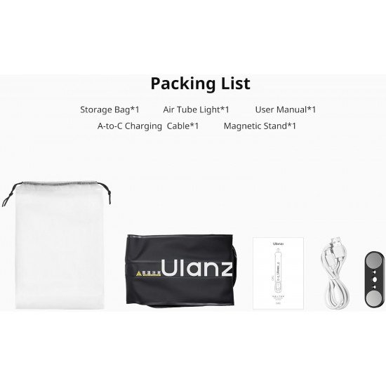 Ulanzi UA20 20W Portable Air Tube Bi-Color LED Light