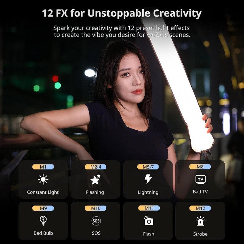 Ulanzi UA20 20W Portable Air Tube Bi-Color LED Light Ulanzi UA20 20W Portable Air Tube Bi-Color LED Light