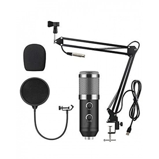 BM 900 USB Microphone Condenser Studio With Stand Tripod And Pop Filter Mic