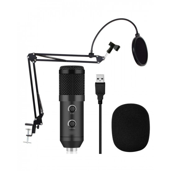 BM 900 USB Microphone Condenser Studio With Stand Tripod And Pop Filter Mic