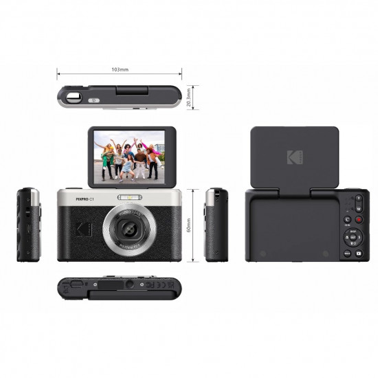 Kodak Pixpro C1 13MP FHD 1080P Digital Camera Black Kodak Pixpro C1 13MP FHD 1080P Digital Camera Black