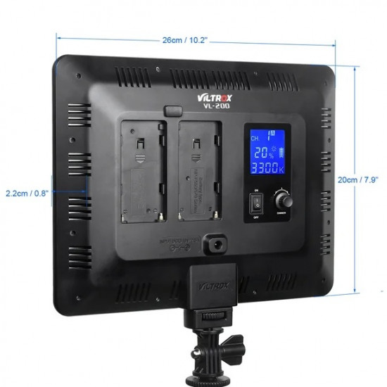 Viltrox VL-200T Bi-Color LED Light with LCD Display and Wireless Management