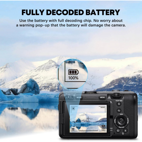 VILTROX TNP-FZ100 Rechargeable Lithium-Ion Battery with USB-C Charging Port