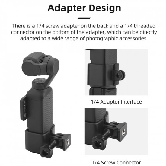 BRDRC Expansion Adapter for DJI Osmo Pocket 3 BRDRC Expansion Adapter for DJI Osmo Pocket 3
