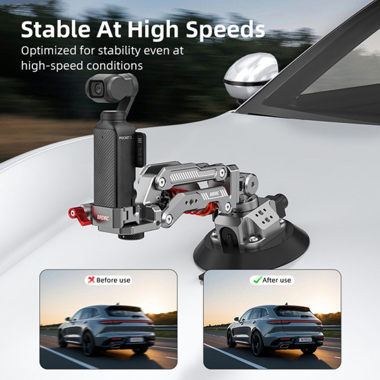 Car Shock Mount For DJI Osmo Pocket 3 Vehicle Shock Absorption Bracket