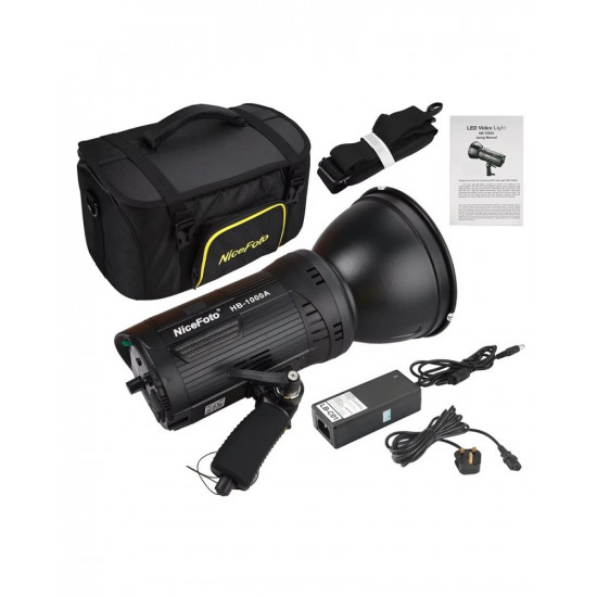 NiceFoto HB-1000A 100W Bi-Color COB LED Video Light (Built-in Battery)