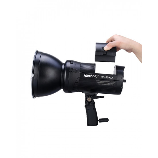 NiceFoto HB-1000A 100W Bi-Color COB LED Video Light (Built-in Battery)